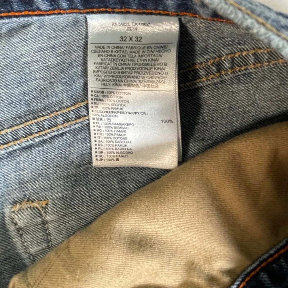 Banana Republic‎ Mens Straight Fit Blue Wash Denim Jeans 32x32
